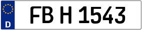 Trailer License Plate